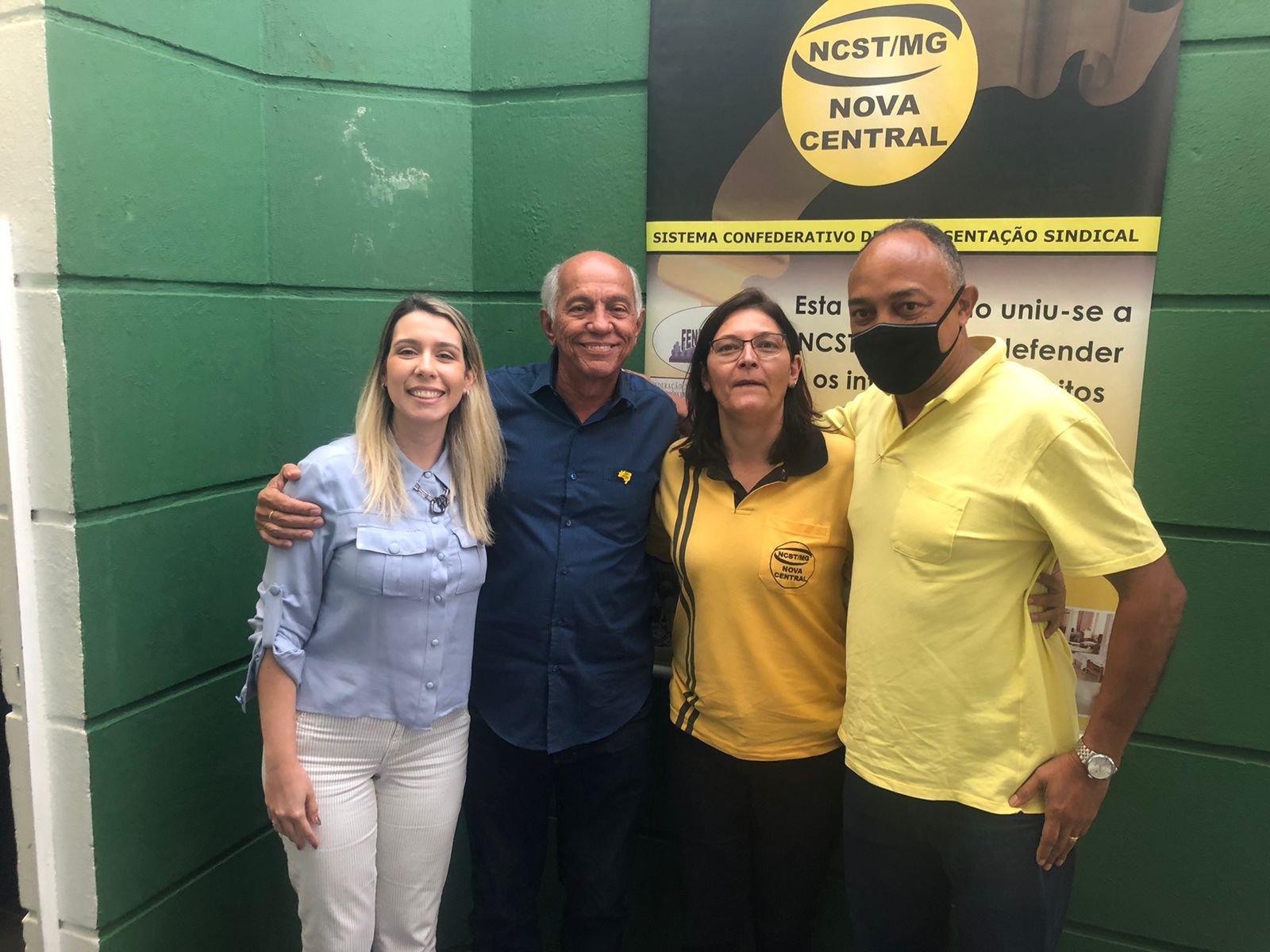 Presidente da Feserv-Minas e do Sinplalto e mais três diretores foram  eleitos para  Nova Diretoria da Nova Central Sindical de Minas Gerais